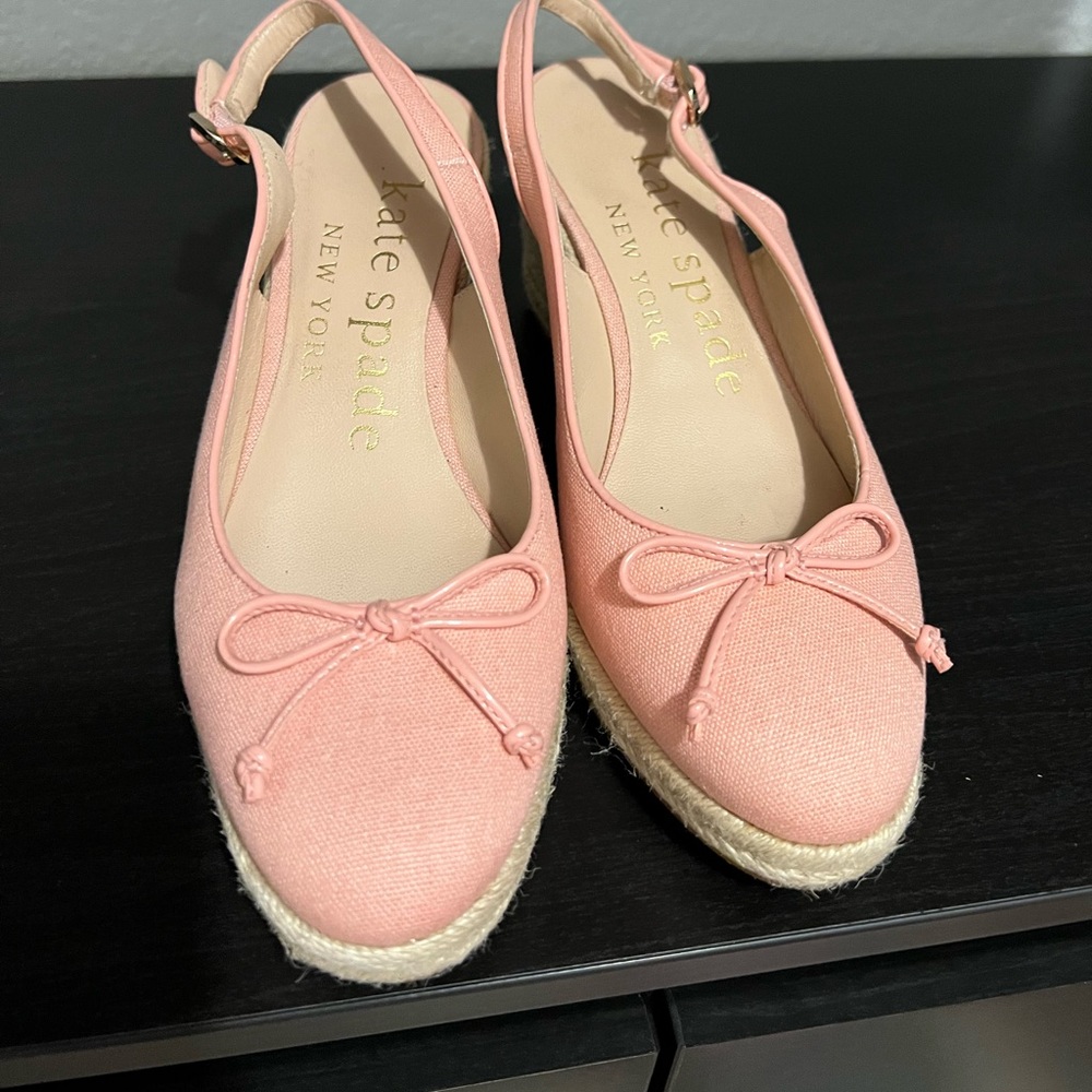 Kate Spade pink espadrilles